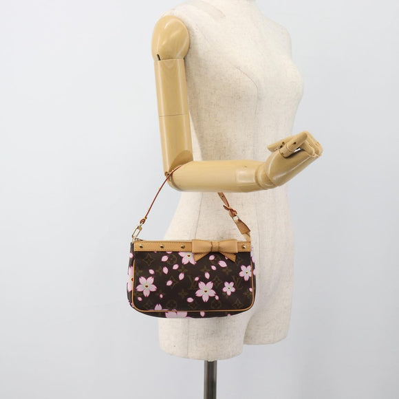 LOUIS VUITTON Monogram Cherry Blossom Pochette Pouch M92006 LV Auth 184386SAV