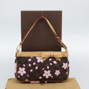 LOUIS VUITTON Monogram Cherry Blossom Pochette Pouch M92006 LV Auth 184386SAV-12