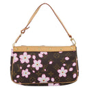 LOUIS VUITTON Monogram Cherry Blossom Pochette Pouch M92006 LV Auth 184386SAV-2