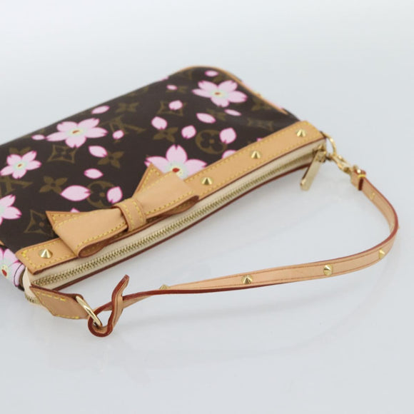 LOUIS VUITTON Monogram Cherry Blossom Pochette Pouch M92006 LV Auth 184386SAV