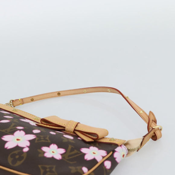 LOUIS VUITTON Monogram Cherry Blossom Pochette Pouch M92006 LV Auth 184386SAV