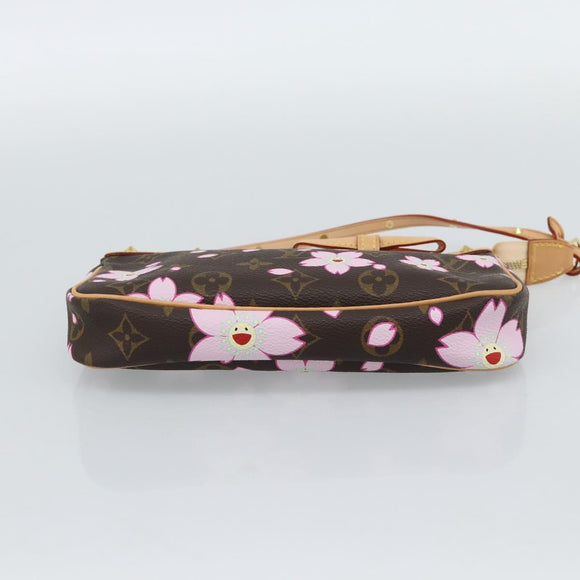 LOUIS VUITTON Monogram Cherry Blossom Pochette Pouch M92006 LV Auth 184386SAV
