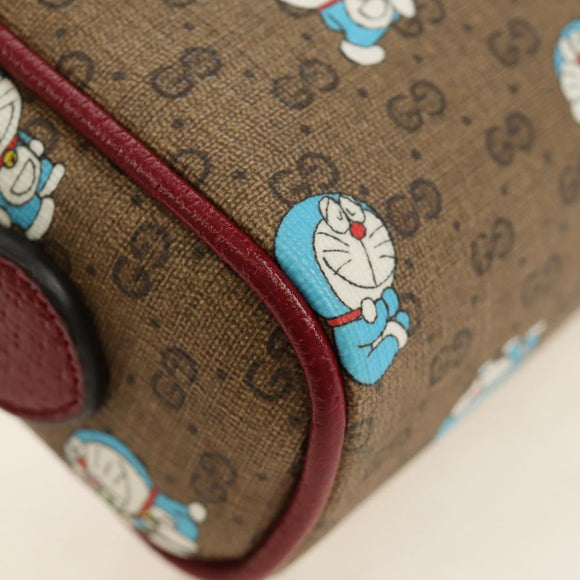 GUCCI Micro GG Supreme Doraemon Collaboration Bag PVC Beige 647784 Auth 184387M