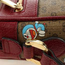 GUCCI Micro GG Supreme Doraemon Collaboration Bag PVC Beige 647784 Auth 184387M-18