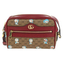 GUCCI Micro GG Supreme Doraemon Collaboration Bag PVC Beige 647784 Auth 184387M-2