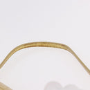 FENDI Zucchino Canvas Mamma Baguette Shoulder Bag Leather Gold Auth 184388M-9