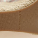 LOUIS VUITTON Monogram Mini Anemone Wedge Sandals Red Rouge LV Auth 184389M-15
