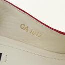LOUIS VUITTON Monogram Mini Anemone Wedge Sandals Red Rouge LV Auth 184389M-11
