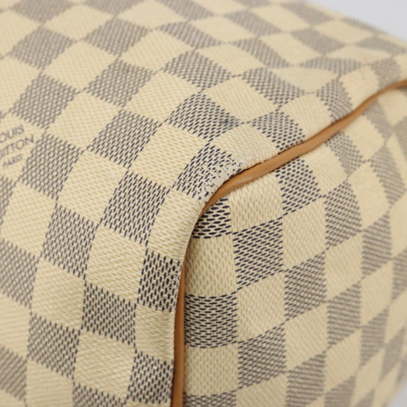 LOUIS VUITTON Damier Azur Speedy 30 Hand Bag N41533 LV Auth 184391A