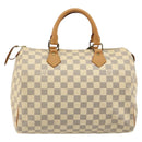 LOUIS VUITTON Damier Azur Speedy 30 Hand Bag N41533 LV Auth 184391A-2