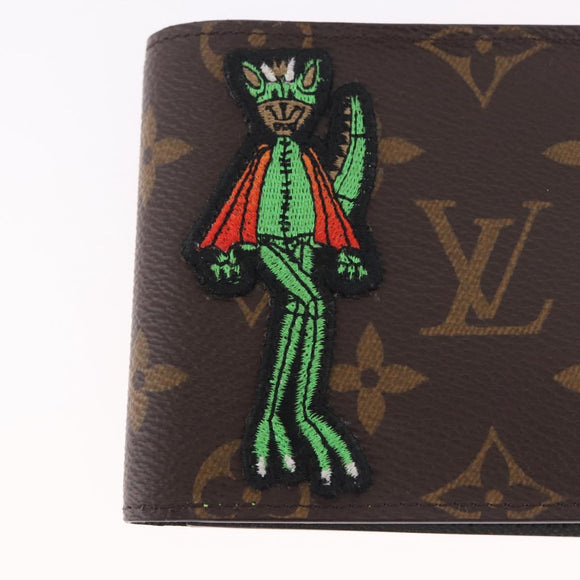 LOUIS VUITTON Animal Monogram Portefeuille Slender NM M80156 Auth 184392SM
