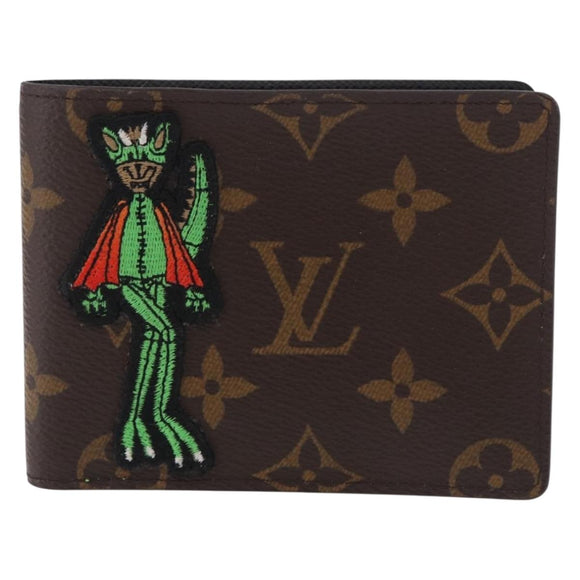 LOUIS VUITTON Animal Monogram Portefeuille Slender NM M80156 Auth 184392SM