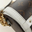 LOUIS VUITTON Monogram Papillon Trunk Shoulder Bag White M81485 LV Auth 184393SM-19