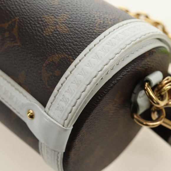 LOUIS VUITTON Monogram Papillon Trunk Shoulder Bag White M81485 LV Auth 184393SM
