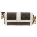 LOUIS VUITTON Monogram Papillon Trunk Shoulder Bag White M81485 LV Auth 184393SM-2