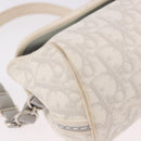 Christian Dior Trotter Canvas Romantic Chain Bag PVC White Silver Auth 184394SAM-14
