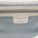 Christian Dior Trotter Canvas Romantic Chain Bag PVC White Silver Auth 184394SAM-19