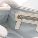 Christian Dior Trotter Canvas Romantic Chain Bag PVC White Silver Auth 184394SAM-22