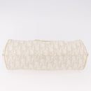Christian Dior Trotter Canvas Romantic Chain Bag PVC White Silver Auth 184394SAM-5