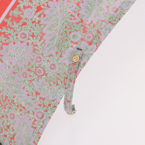 Christian Dior Folding Umbrella Polyester Made by Kanebo Red Gold Auth 184395M