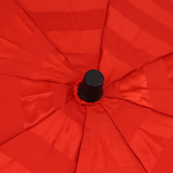 Christian Dior Folding Umbrella Polyester Made by Kanebo Red Gold Auth 184395M