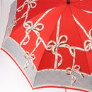 Christian Dior Folding Umbrella Polyester Made by Kanebo Red Gold Auth 184396M-5