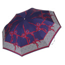 Christian Dior Folding Umbrella Polyester Made by Kanebo Navy Gold Auth 184397M-1