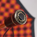 SAINT LAURENT Folding Umbrella Polyester Red Gold Auth 184398M-10