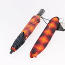 SAINT LAURENT Folding Umbrella Polyester Red Gold Auth 184398M-14