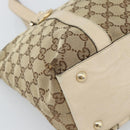 GUCCI GG Canvas Abbey Tote Bag Beige Gold 141470 Auth 184405-11