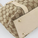 GUCCI GG Canvas Abbey Tote Bag Beige Gold 141470 Auth 184405-13