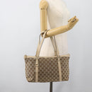 GUCCI GG Canvas Abbey Tote Bag Beige Gold 141470 Auth 184405-22