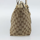 GUCCI GG Canvas Abbey Tote Bag Beige Gold 141470 Auth 184405-4