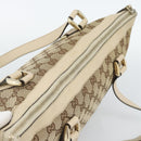 GUCCI GG Canvas Abbey Tote Bag Beige Gold 141470 Auth 184405-6