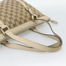 GUCCI GG Canvas Abbey Tote Bag Beige Gold 141470 Auth 184405-7