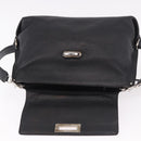 Salvatore Ferragamo Hand Bag Leather 2way Black Silver Auth 184407V-18