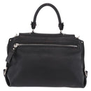 Salvatore Ferragamo Hand Bag Leather 2way Black Silver Auth 184407V-3