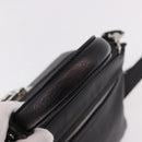 Salvatore Ferragamo Hand Bag Leather 2way Black Silver Auth 184407V-7