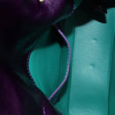 BVLGARI Serpenti Cabochon Cross Body Bag Leather Purple Gold Auth 184409SAM-27