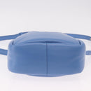 PRADA Hand Bag Leather 2way Light Blue Silver Auth 184410SAM-11