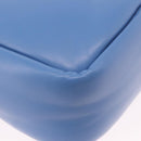 PRADA Hand Bag Leather 2way Light Blue Silver Auth 184410SAM-12