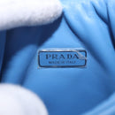 PRADA Hand Bag Leather 2way Light Blue Silver Auth 184410SAM-17