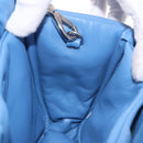PRADA Hand Bag Leather 2way Light Blue Silver Auth 184410SAM-20