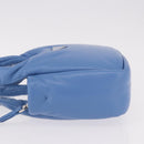 PRADA Hand Bag Leather 2way Light Blue Silver Auth 184410SAM-5