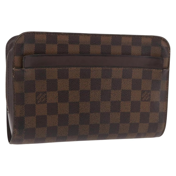 LOUIS VUITTON Damier Ebene Saint Louis Clutch Bag N51993 LV Auth 184411