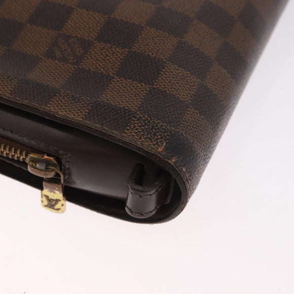 LOUIS VUITTON Damier Ebene Saint Louis Clutch Bag N51993 LV Auth 184411
