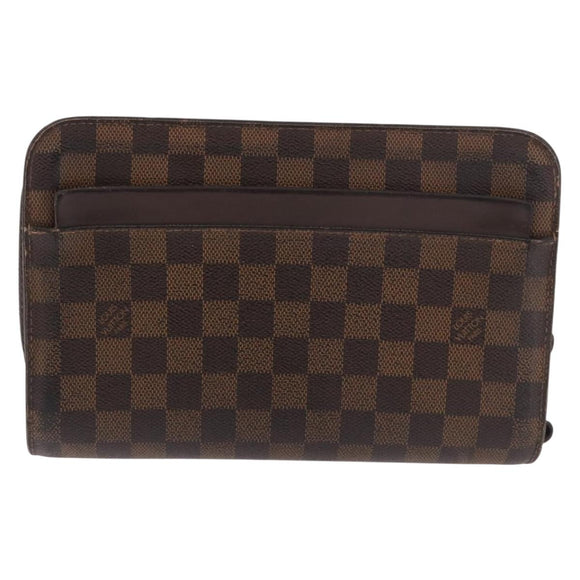 LOUIS VUITTON Damier Ebene Saint Louis Clutch Bag N51993 LV Auth 184411