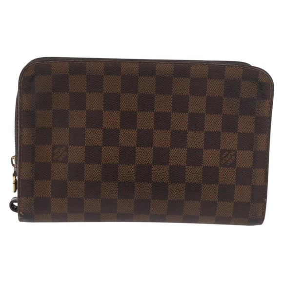 LOUIS VUITTON Damier Ebene Saint Louis Clutch Tas N51993 LV Auth 184411