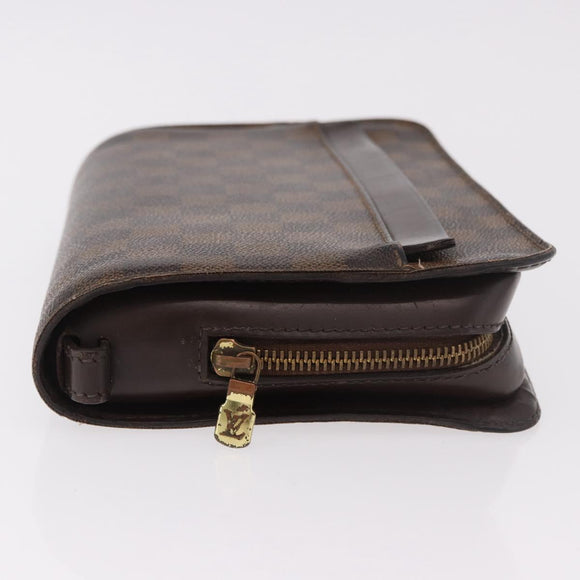 LOUIS VUITTON Damier Ebene Saint Louis Clutch Tas N51993 LV Auth 184411