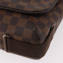 LOUIS VUITTON Damier Ebene Brooklyn MM Shoulder Bag N51211 LV Auth 184412-15